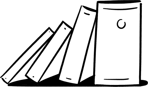 不断增多的书本