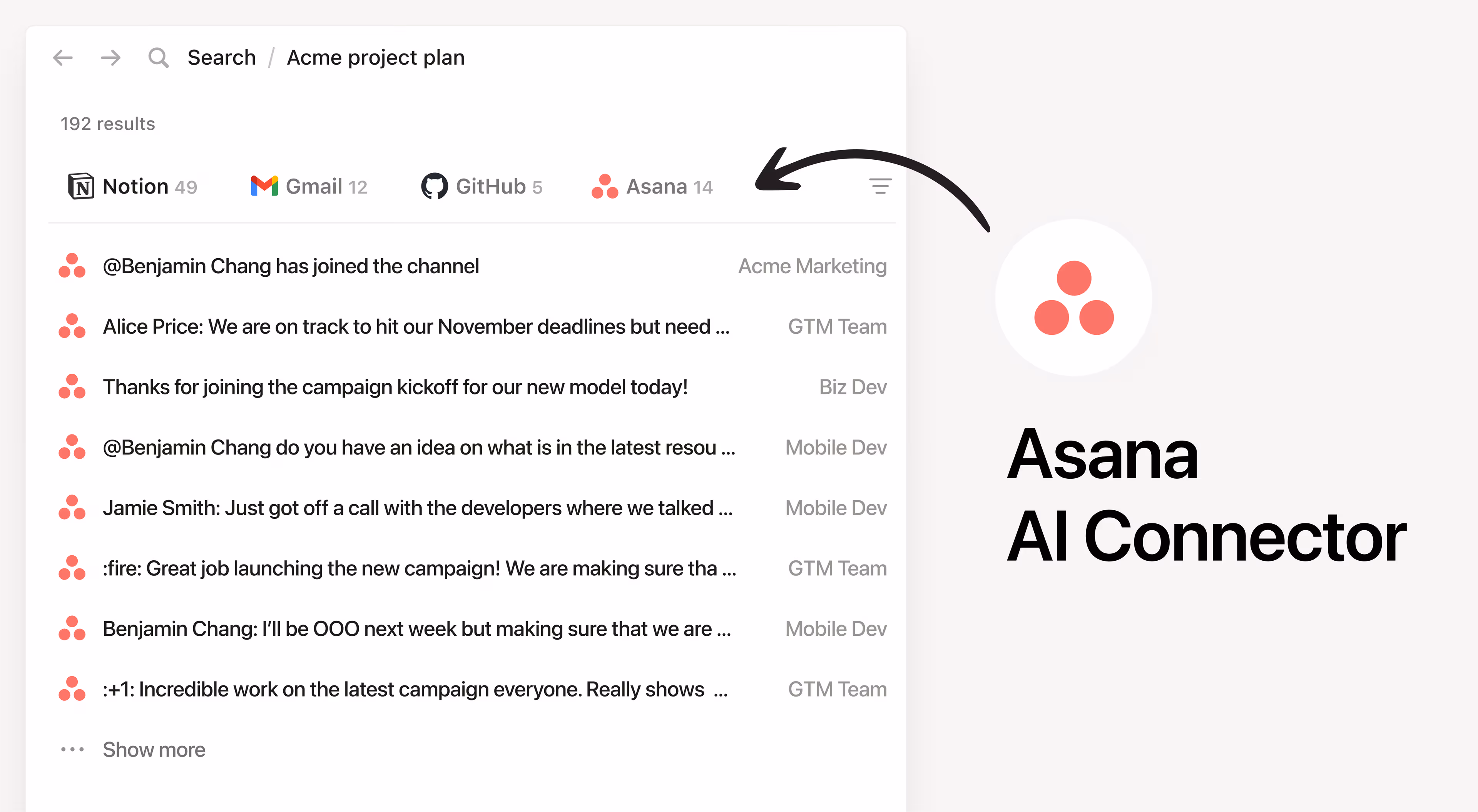 Asana AI 连接器