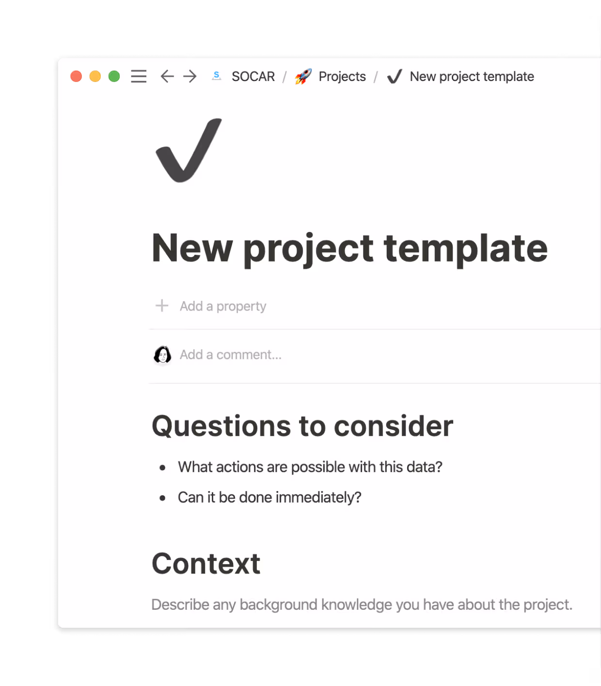 Socar project template