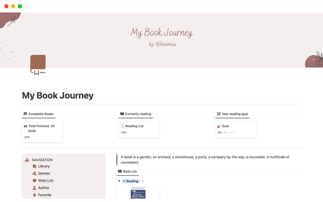 My Book Journey