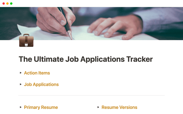 The Ultimate Job Applications Tracker